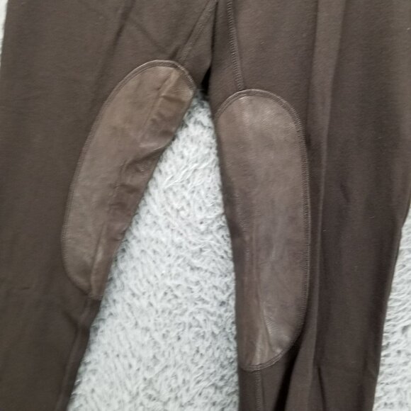 Tory Burch Pants Womens Large Brown Terry Equestrian Riding Breeches *Read* - Picture 2 of 11